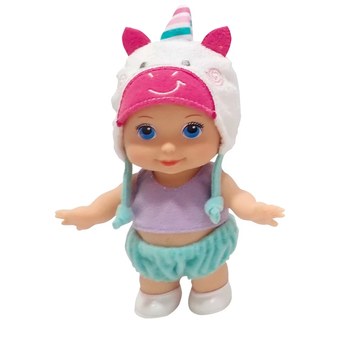 Minipuppe Mit Tiermütze - 1 Stück – Bild 2