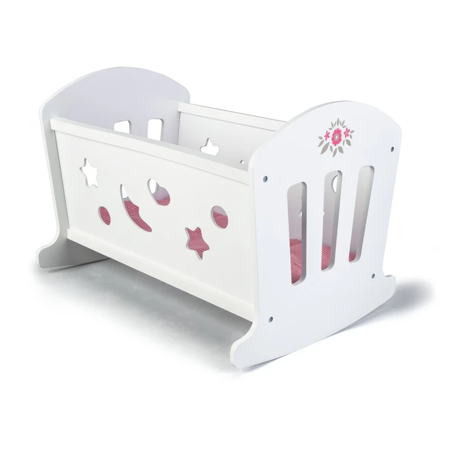 Puppenwiege Aus Holz – Bild 2