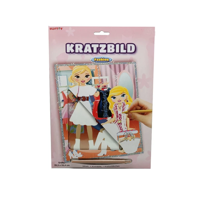 Besttoy - Kratzbild Fashion - Shopping-Trip