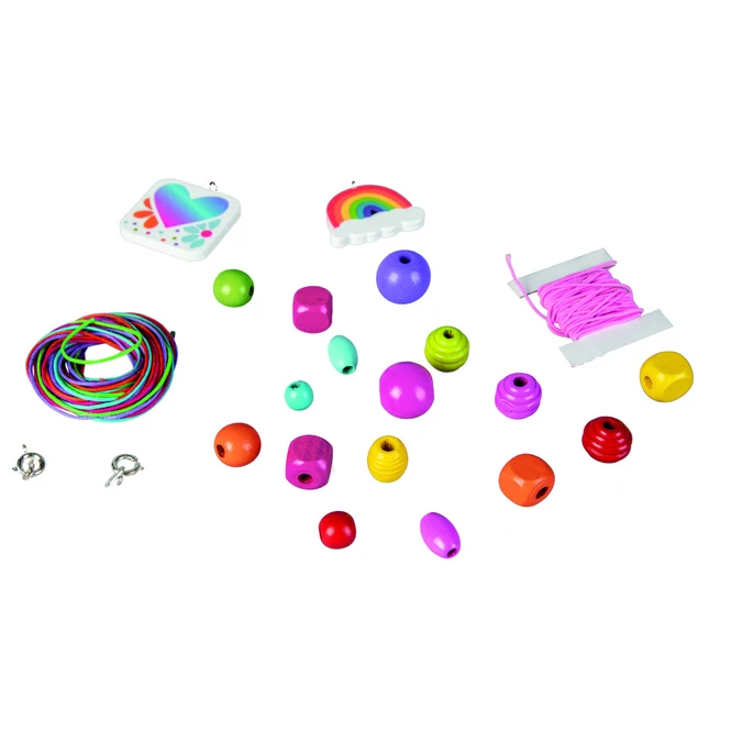 Besttoy - Holzperlen-Set In Dose - über 450 Perlen