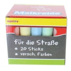Straßenmalkreiden - 20 Sticks - Bunt