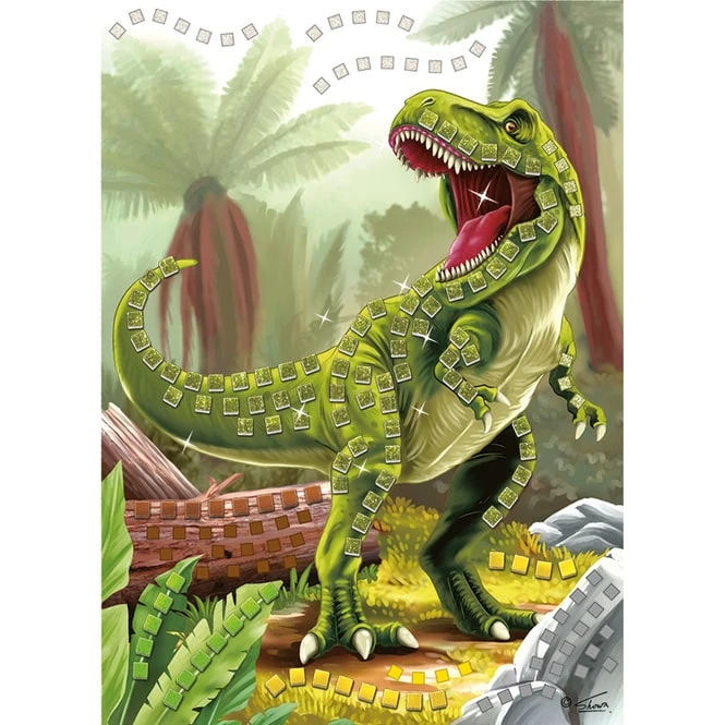 Besttoy - Glitzermosaik Bastelset - T-Rex