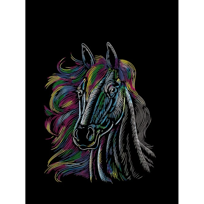 Besttoy - Kratzbild Pferd