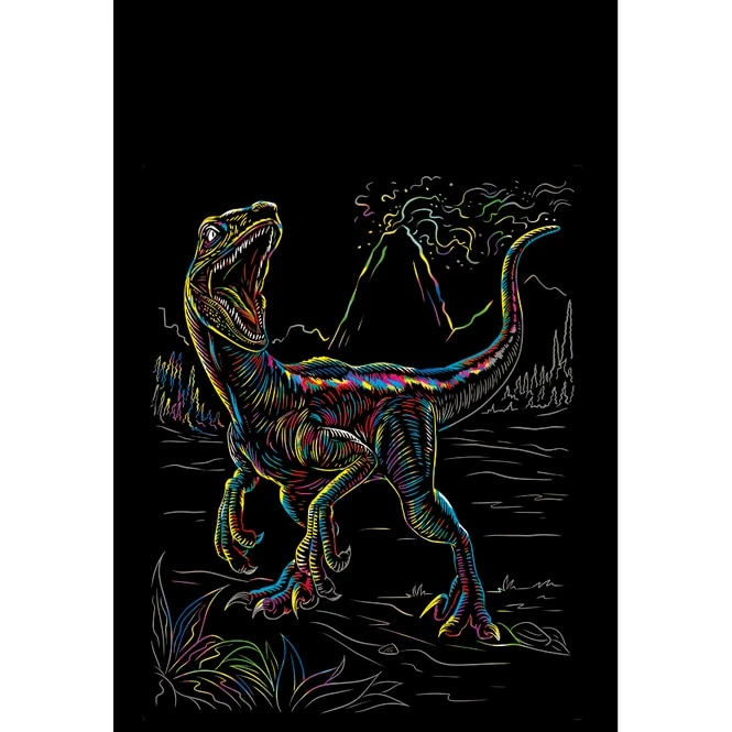 Besttoy - Kratzbild Veloceraptor