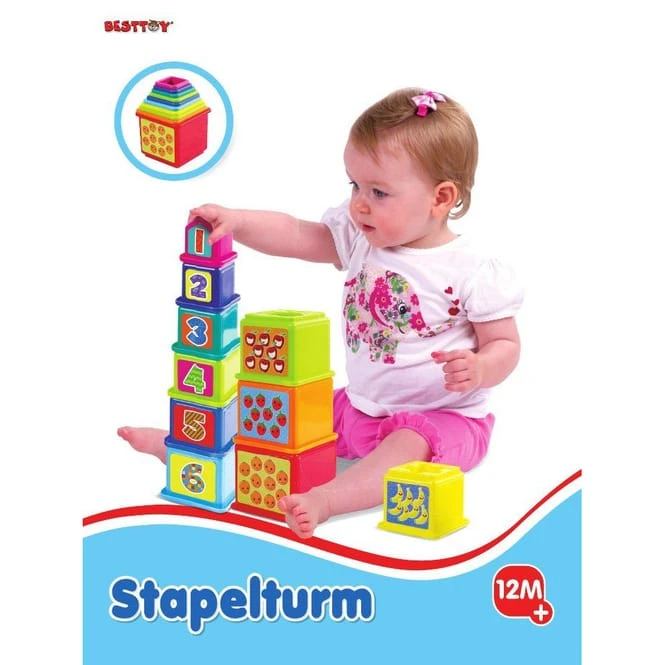 Besttoy - Stapelturm Zahlen & Früchten