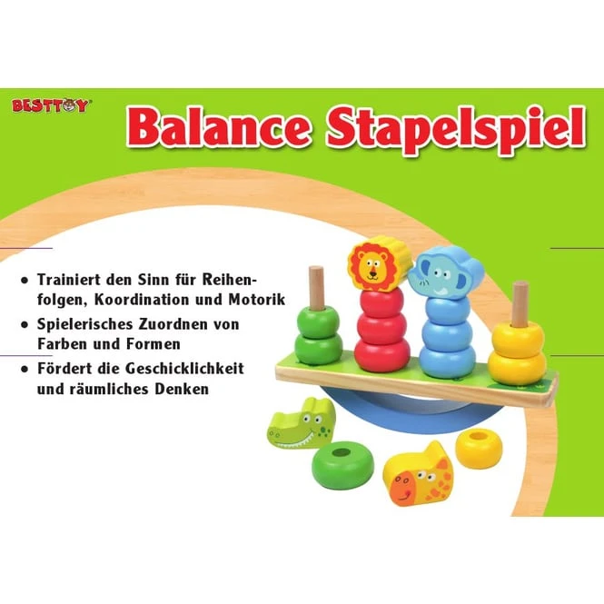Besttoy - Holz Balance Stapelspiel – Bild 3