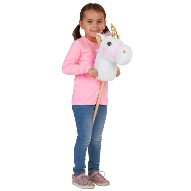 Besttoy Steckenpferd - Einhorn -weiß - Ca. 100 Cm – Bild 3