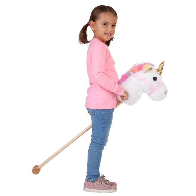 Besttoy Steckenpferd - Einhorn -weiß - Ca. 100 Cm – Bild 2