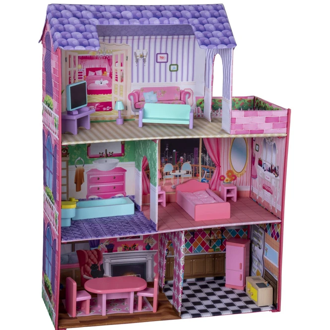 Besttoy - Puppenhaus Aus Stoff - Mit Möbeln â Bild 2