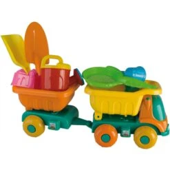 Besttoy Sand LKW Mit Anhänger Und Zubehör