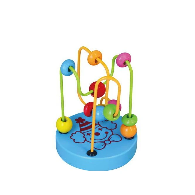 Mini Motorikschleife Blau, Aus Holz